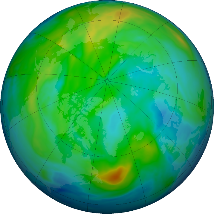 Arctic ozone map for 15 November 2018